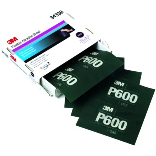 3M Schleifpapierstreifen K600 140x171mm für Polierpad