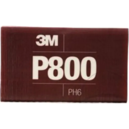 Schleifpapier Streifen K800, 25 Stück, 140X171MM, braun mit Pad