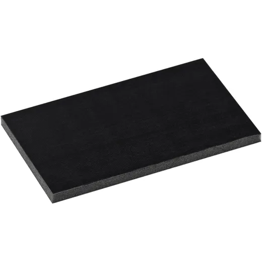 Flexible Hookit™ Foam Pad 75X125MM for Flex Strips Black