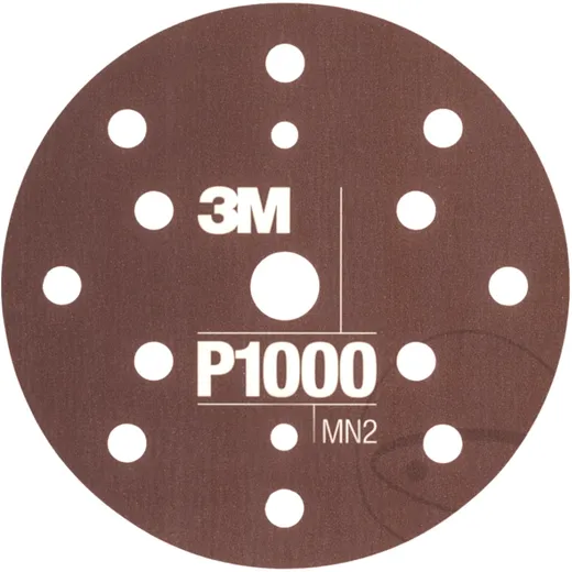Schleifscheibe 15 Loch K1000 3M 150 mm Flexible BRA Hookit