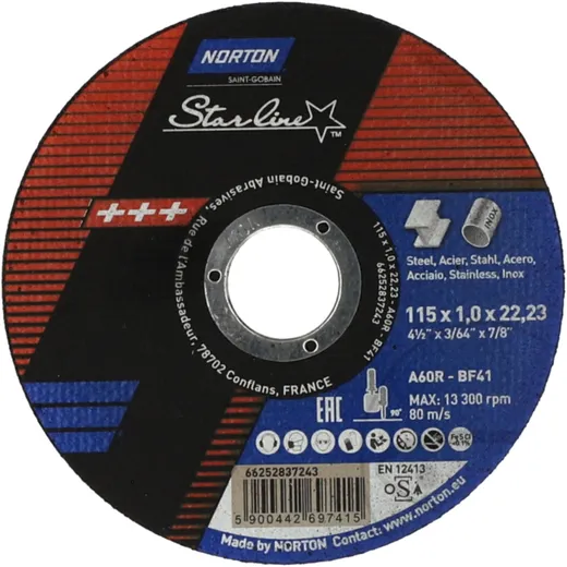 Norton Trennscheibe 115x1.0 für Metall