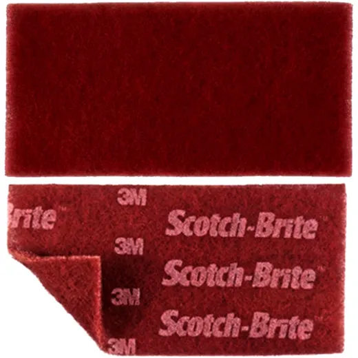 Scotch-Brite MX-HP Handpad 115x230x5 rot für eine effiziente Oberflächenvorbereitung