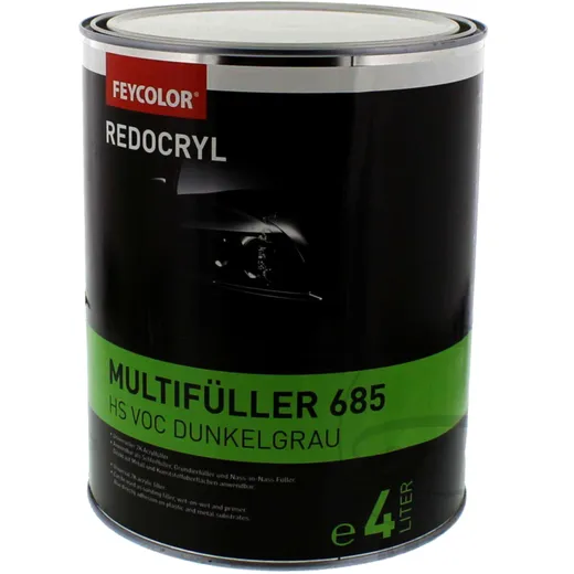GRUNDIERF 2K Acryl 4 Liter DUNKELGRA Redocryl HS 685