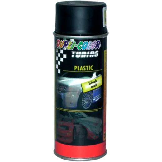 PAINT SPRAY PLASTIC BLACK 400ML