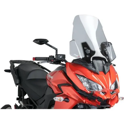 Touring screen PUIG smoke grey for: Kawasaki KLE, KLZ