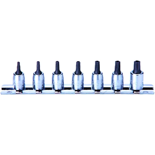 1/4" Torx Insert Set 7pc T10-T40 with Hole