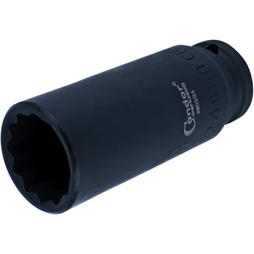 Impact Socket 12kt 1/2 For Electric and Pneumatic Impact Wrenches 24 MM