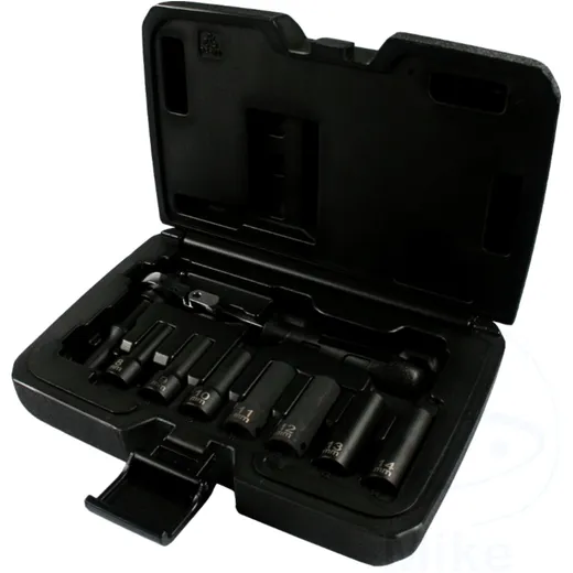 3/8” Impact Socket Set with Universal Joint for Motorcycles