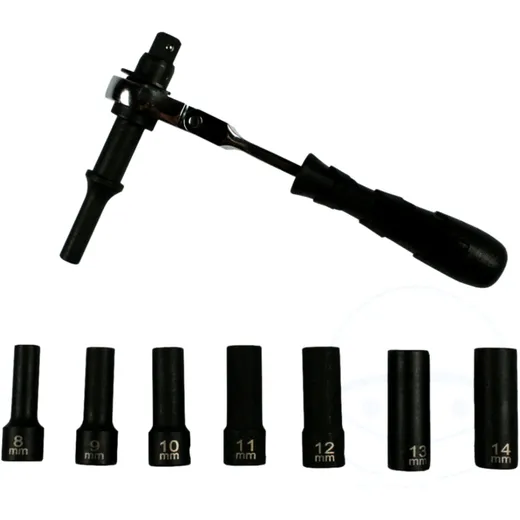3/8” Impact Socket Set with Universal Joint for Motorcycles_1