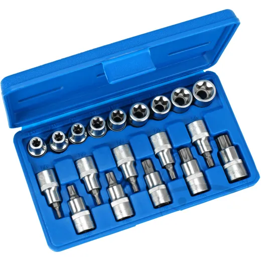 19-Piece Torx Insert Kit 1/2 Inch for various models