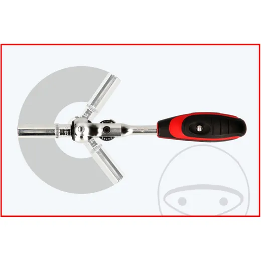 Umschaltknarre 3/8" Mini T-Griff Schwenkkopf_0