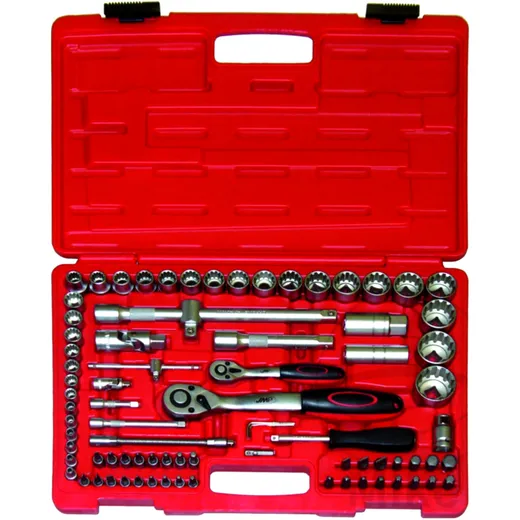 Steckschlüssel Satz Multiprofil 82-teilig für Motorräder