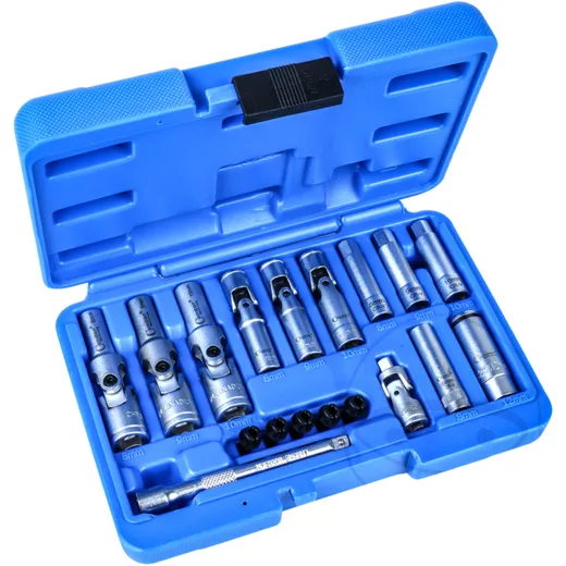 Socket Wrench Kit Glow Plugs 18 Piece 1/4Z 3/8Z for VAG and Opel