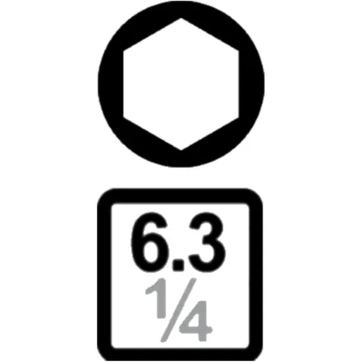 Hexagon Insert 1/4" 5mm for Wrenches_0