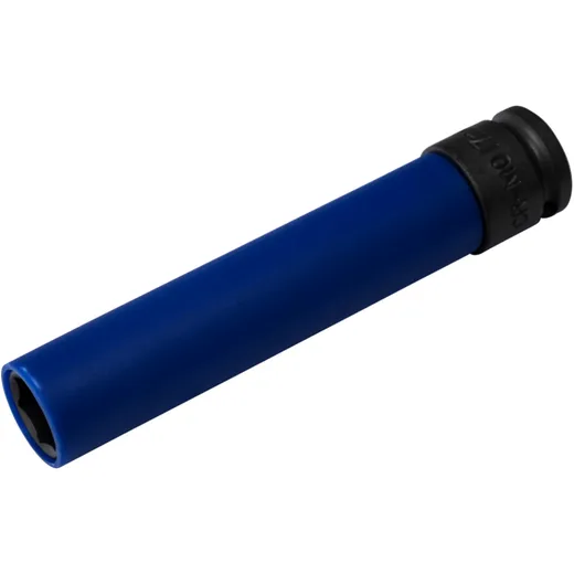 Impact Socket Hex 1/2 17 mm with Protective Sleeve, Length 150 mm