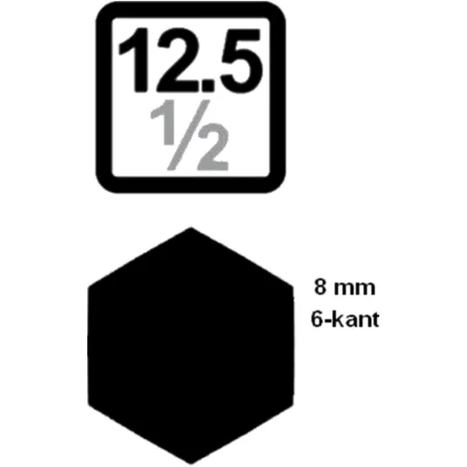 1/2" Drive Adapter for 8mm Hex Screw Bits_0