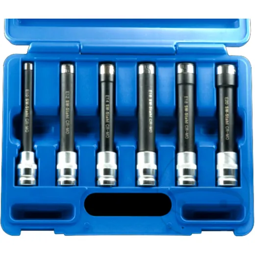 6-Piece 1/2" Torx Socket Set for Motorcycles