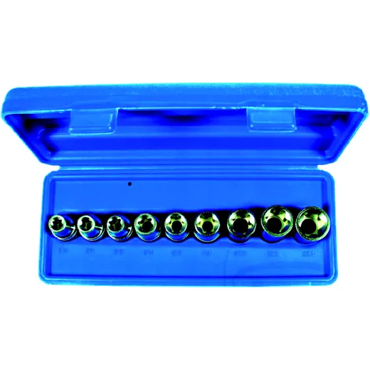 9-Piece TORX Socket Set 1/2" E10-E24
