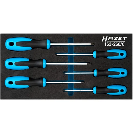 TOOL KIT IN DRAWER INSERT for Screwdrivers 6-PART HAZET