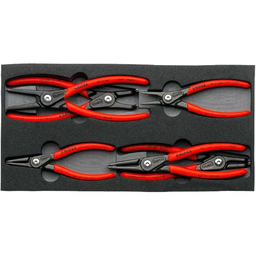 Knipex Circlip Pliers Set in Foam Insert, Six-Piece