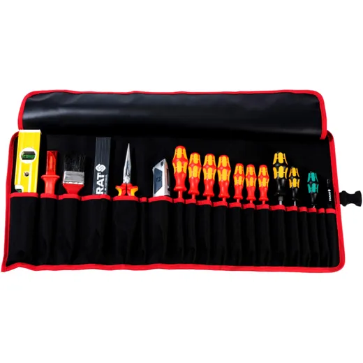 Werkzeug-Rolltasche 15 Fächer aus Kunstleder_0