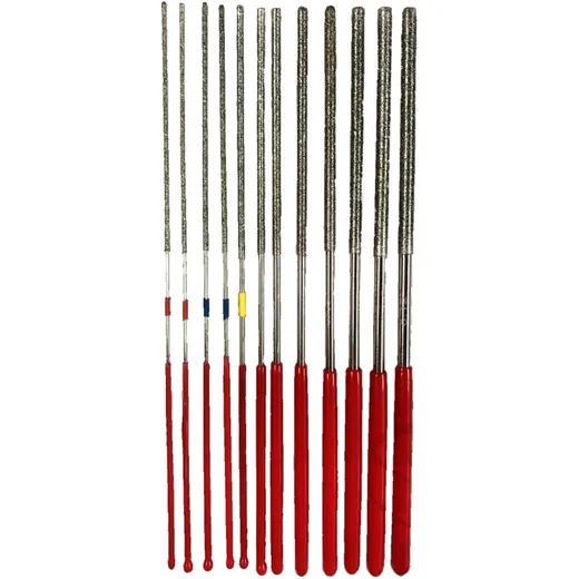 12-Piece Diamond Round File Set for Efficient Cleaning