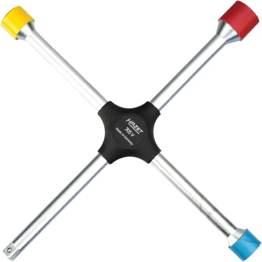 Cross Wrench 17X19X21X1/2 with Colored Protective Sleeves for Cars