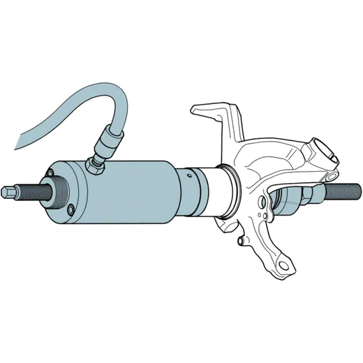 Hydraulischer Antrieb ohne Hydraulikzylinder für Radlager_0