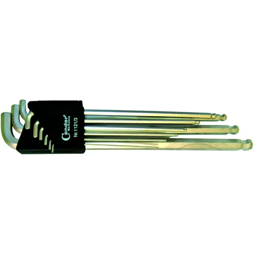L-Shaped Allen Wrench Set Internal Hex 1/16-3/8 for Motorcycles