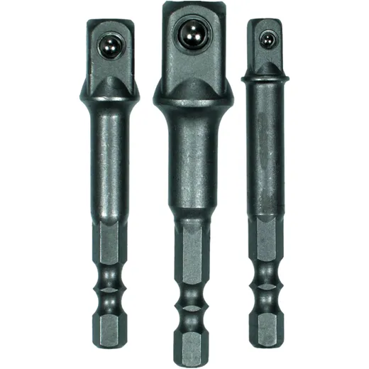 3-Piece Adapter Kit for Drills and Screwdrivers