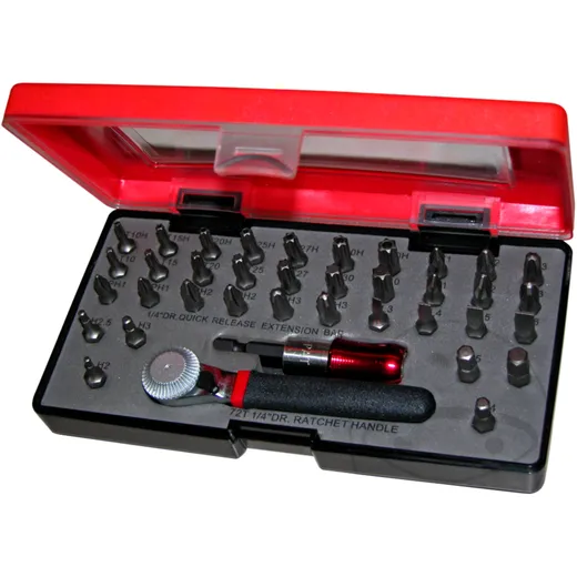 JMP 38-teiliges Bit-Set mit Halter und Knarre