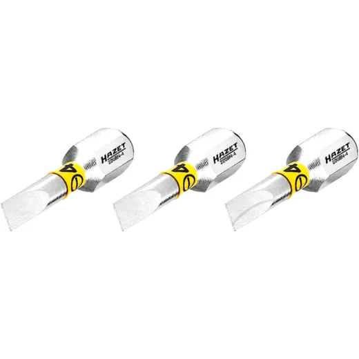 Hazet Bit 1/4 Zoll (6,3 mm) Schlitz 3-teilig 25 mm