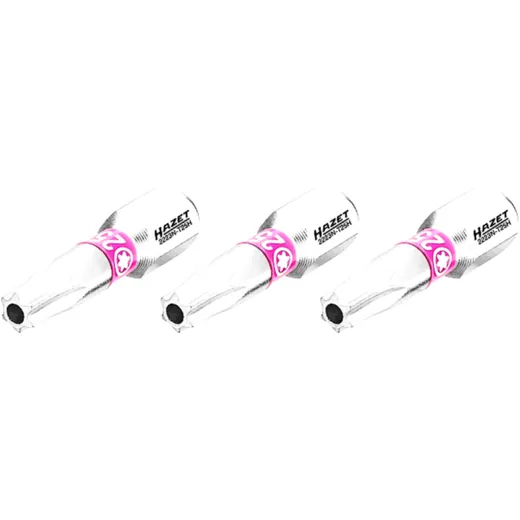 Hazet Bit Torx T25H 1/4 Zoll - 3-teiliges Set für höchste Drehmomentübertragung
