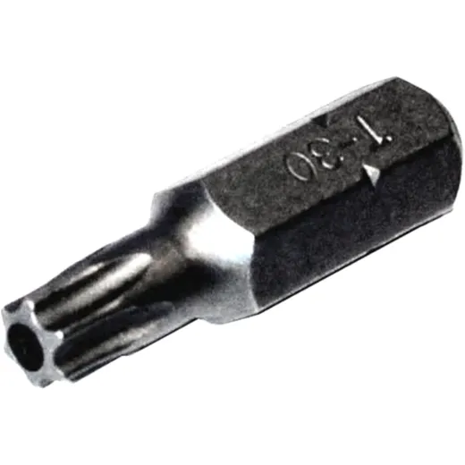 Torx T30 Bit 1/4" Length 25 mm with Hole