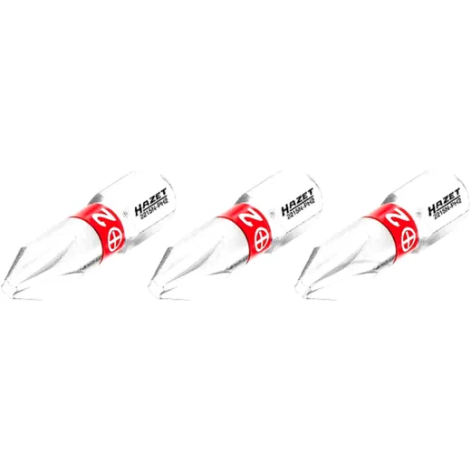 Hazet PH2 Cross Slot Bit 1/4 inch (6.3 mm) - Set of 3 25 mm
