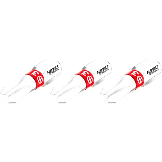 Hazet PH3 Cross Slot Bit 1/4 inch (6.3 mm) - 3 Piece, 25 mm