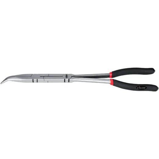 Vigor Flat Nose Pliers 45° for Tight Spaces_0