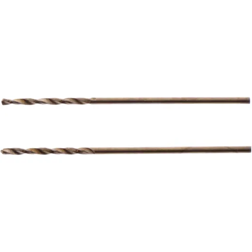Twist Drill 1.0 mm HSSE-Cobalt, 2 Pieces
