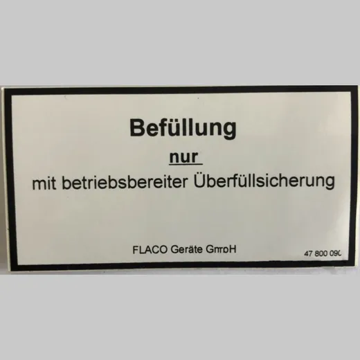 FOLIEN-KLEBESCHILD