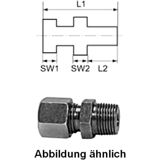 STRAIGHT SCREW FITTING GE10 3/8 for: motorcycles