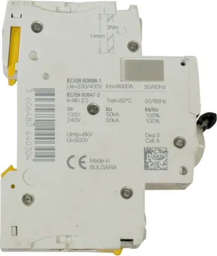 AUTOMATIC CIRCUIT BREAKER 2A for Lifts 1 Pole_0