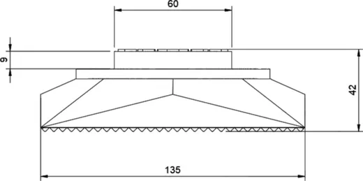 EV-RUBBER PYRAMID ADAPTER 42MM FLAT for Electric Vehicles_0