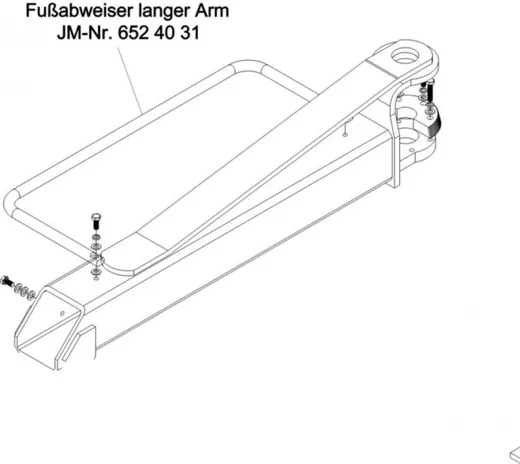 Fußabweiser für JMP Fox 4000 H