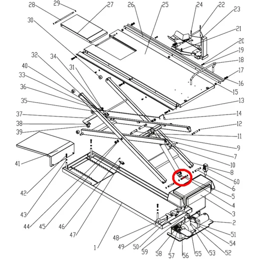 Hebebühne Zylinder Pin für JMP 500 / Lux_0