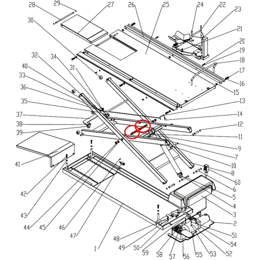 Mittelbolzen für Scherenhebebühne JMP 500 / LUX_0