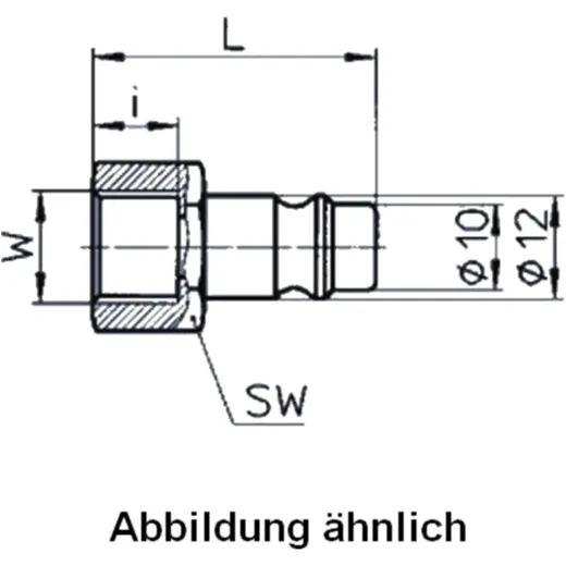 Steel Plug with Internal Thread 3/8 Inch for Motorcycles