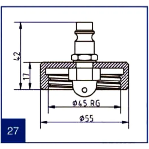 Stierius® Connection Cover No. 27 for Brake Filling and Bleeding Devices