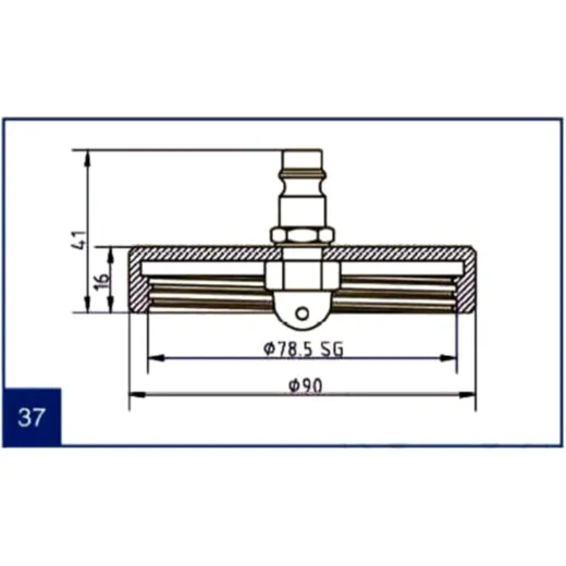 Stierius Connection Cover No. 37 for Brake Filling and Bleeding Equipment