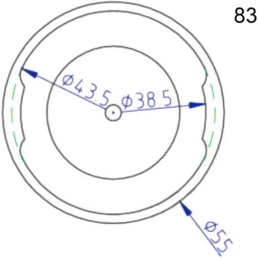 Connector Cover Nr. 83 for Brake Filling and Bleeding Equipment