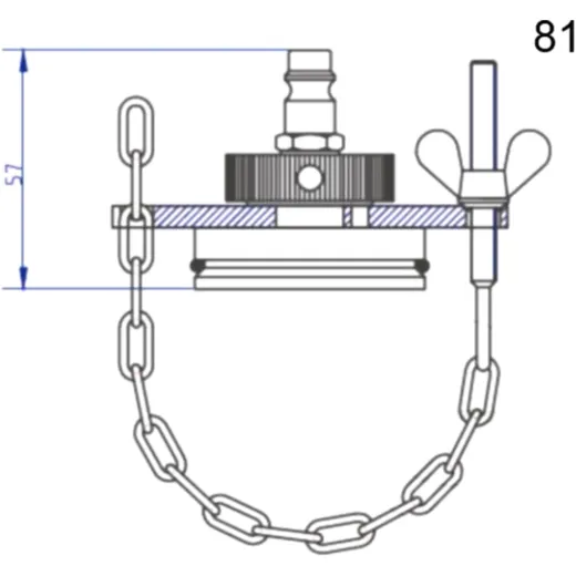 Stierius Anschlussdeckel Nr. 81 für Bremsenfülldgeräte